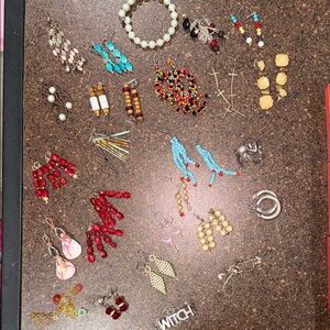 Handmade Colorful Beaded Earrings Set